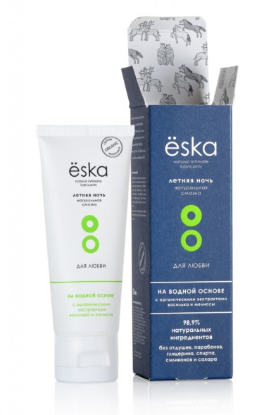 ESKA Лубрикант Летняя ночь на водной основе натуральная интимная смазка, 75 мл