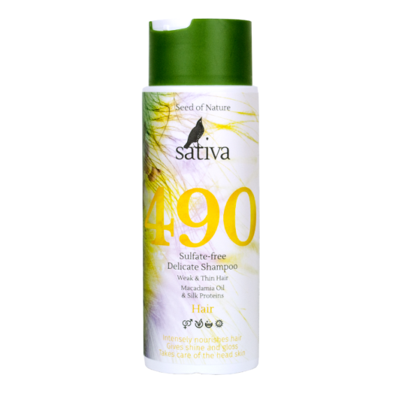 Sativa №490 Шампунь бессульфатный деликатный, 250 мл