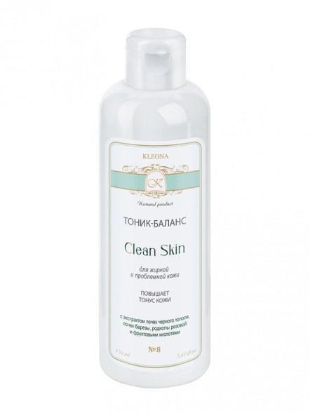 Kleona Тоник-баланс для лица для жирной и проблемной кожи №8, 150 мл - Skin