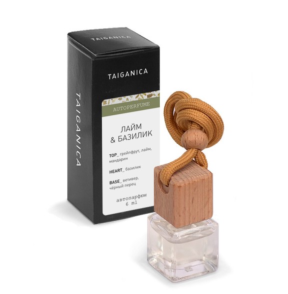 Автопарфюм &amp;quot;Лайм и базилик&amp;quot; 6 мл. ТМ TAIGANICA