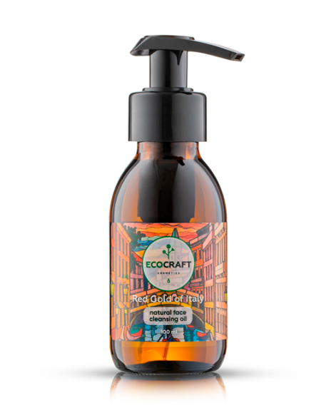 EcoCraft Гидрофильное масло для сухой и чувствительной кожи Красное золото Италии, 100 мл