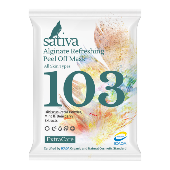 Sativa №103 Маска альгинатная ОСВЕЖАЮЩАЯ, 15 гр
