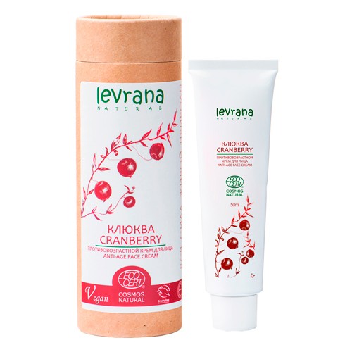 Крем для лица &amp;quot;Клюква&amp;quot; 40+, антивозрастной, 50мл. (Levrana)