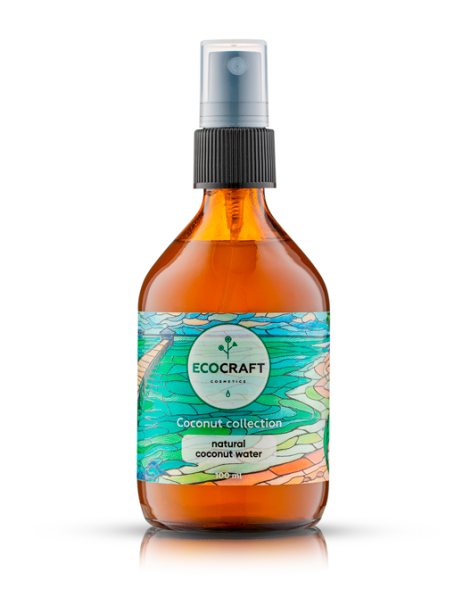 EcoCraft Кокосовая вода для лица Кокосовая коллекция, 100 мл