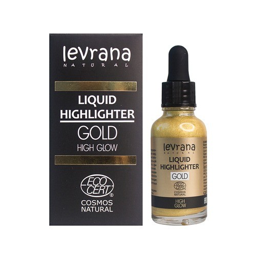 Жидкий хайлайтер HIGH GLOW золото, 30мл. (Levrana)