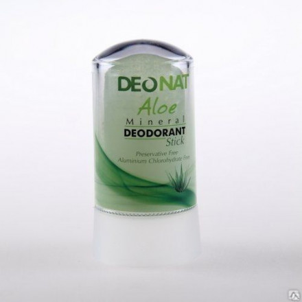 Натуральный дезодорант-кристалл ДеоНат с экстрактом алоэ, 60г. (DeoNat)