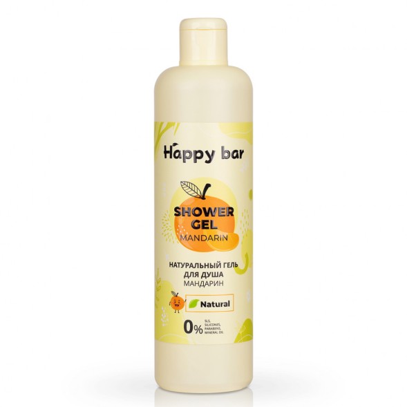 HAPPY BAR Гель для душа увлажняющий &amp;quot;МАНДАРИН&amp;quot;, 370 мл