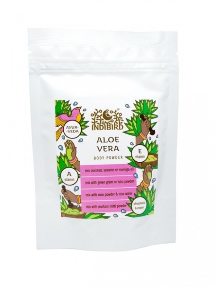 Маска для лица Алое Вера порошок (Aloe Vera Powder), 50гр. (Indibird)
