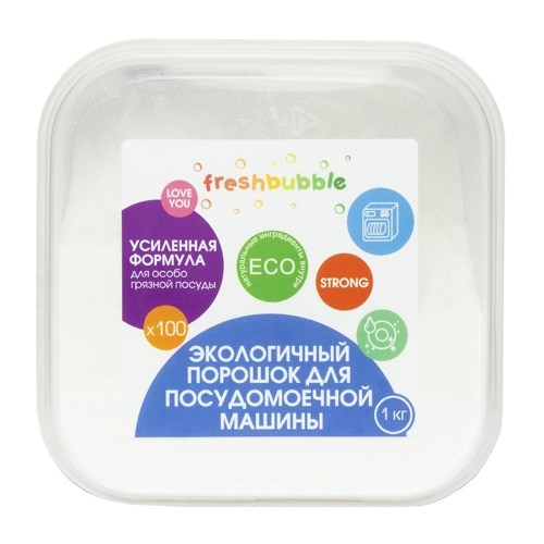 Порошок для посудомоечной машины Усиленный, 1кг. (FreshBubble)