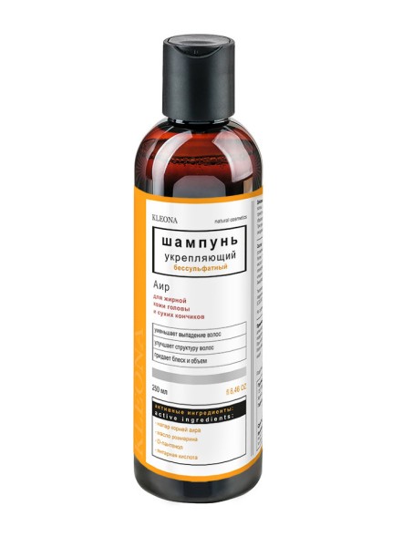 Kleona Шампунь укрепляющий &amp;quot;Аир&amp;quot;, 250 мл