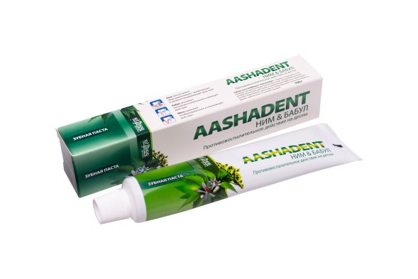 Зубная паста Aashadent Ним-Бабул, 100мл. (Aasha Herbals)