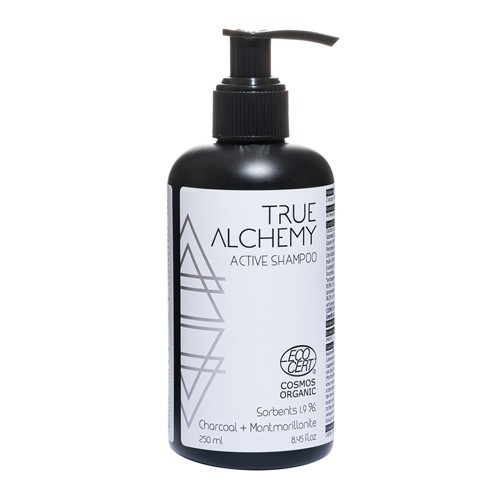 Active shampoo SORBENTS 1.9%: CHARCOAL + MONTMORILLONITE активный шампунь, 250мл. (True Alchemy)