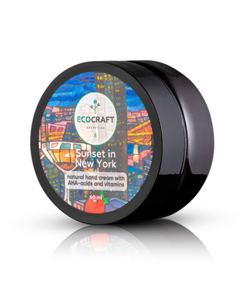 EcoCraft Крем для рук с витаминами и AHA-кислотами  Закат в Нью-Йорке, 60 мл
