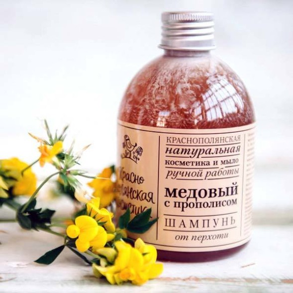 Шампунь &amp;quot;Медовый с прополисом&amp;quot; от перхоти, 250 мл. (Краснополянская Косметика)