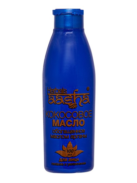 Масло кокосовое для лица обогащенное маслом арганы, 100мл. (Aasha Herbals)