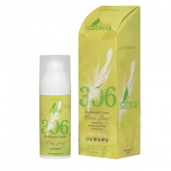 Sativa №306 Крем-дезодорант &amp;quot;Цитрусовые стихи&amp;quot;, 50 мл