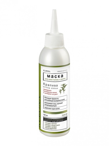 Kleona Маска для кожи головы против выпадения 150 мл - Крапива