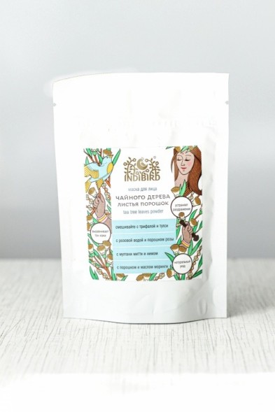 Чайного дерева листья порошок (Tea Tree Powder), 50гр. (Indibird)