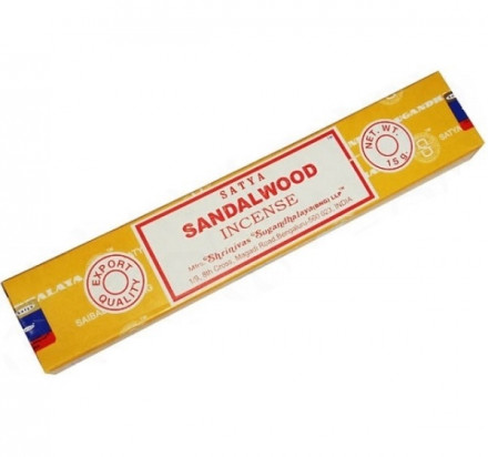 Satya Sandalwood (Сандаловое дерево) - индийские благовония, упаковка 15 гр.