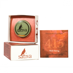 Sativa №415 Блеск-бальзам для губ терракотовый, 8 гр