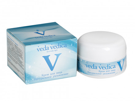 Крем для лица натуральное увлажнение, 50мл. (Veda Vedica)
