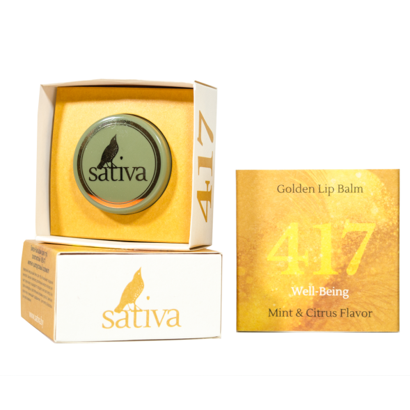 Sativa №417 Блеск-бальзам для губ золотистый, 8 гр