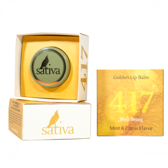 Sativa №417 Блеск-бальзам для губ золотистый, 8 гр