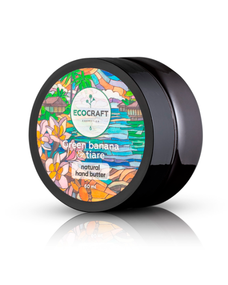EcoCraft Крем-масло для рук Зеленый банан и тиаре, 60 мл